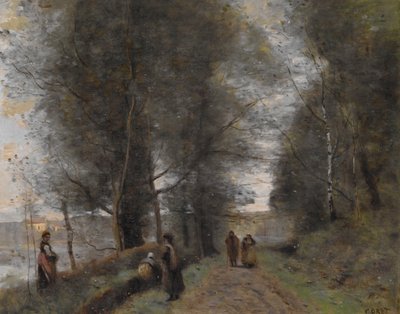 Ville dAvray, Lammen reunustava metsäalue tekijältä Jean-Baptiste-Camille Corot